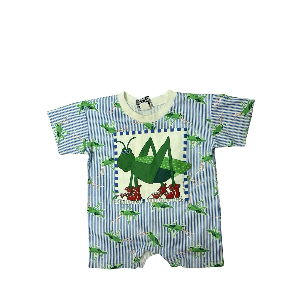 Vintage Zoodles 1993 Grasshopper one piece romper 6-12 months